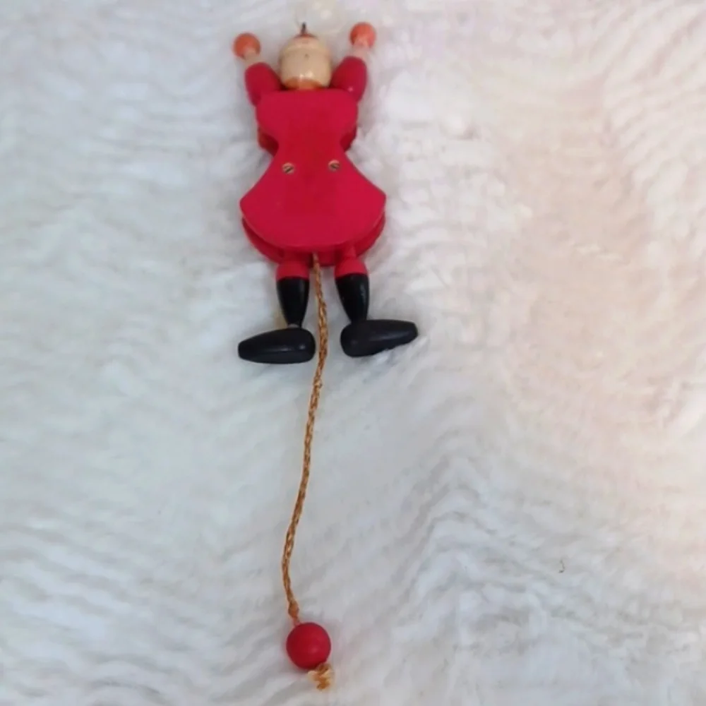 Santa Vintage Wooden TOY ‎ Ornament